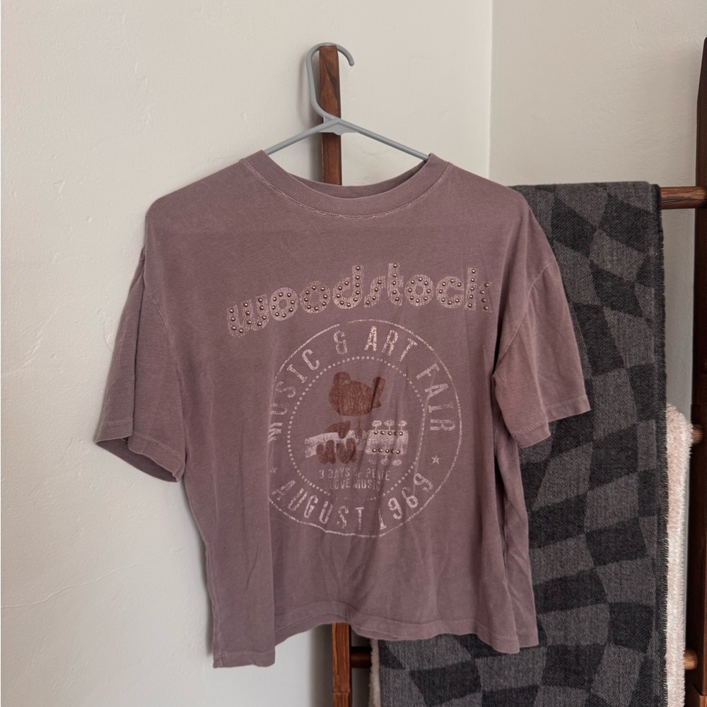 Woodstock Graphic Women’s Top - Purple